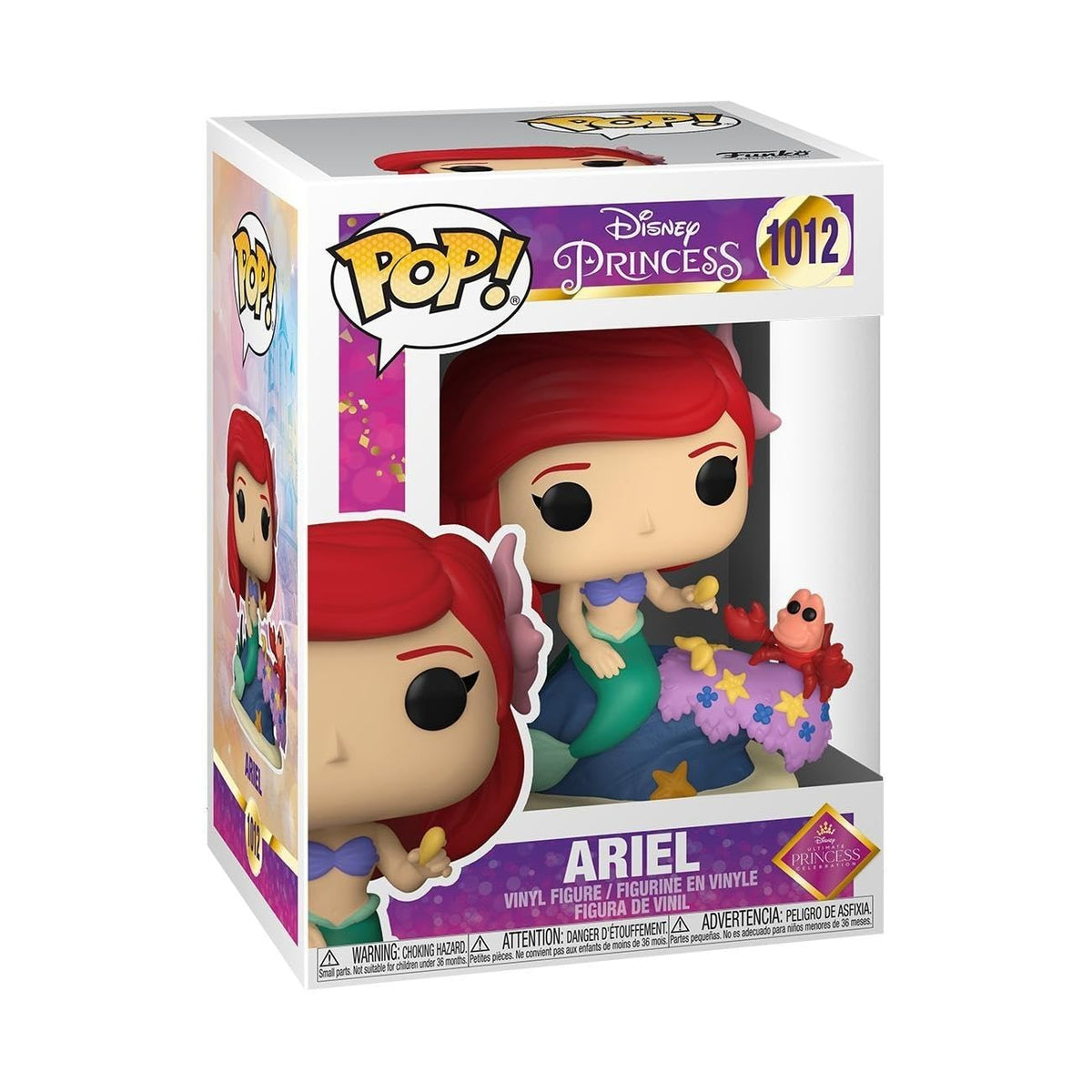Funko Ariel Ultimate Princess Pop vinyl figure for display and collection.