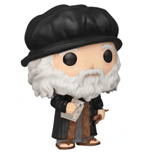Funko Pop! Leonardo Davinci figure in window box ideal for gifting and display.