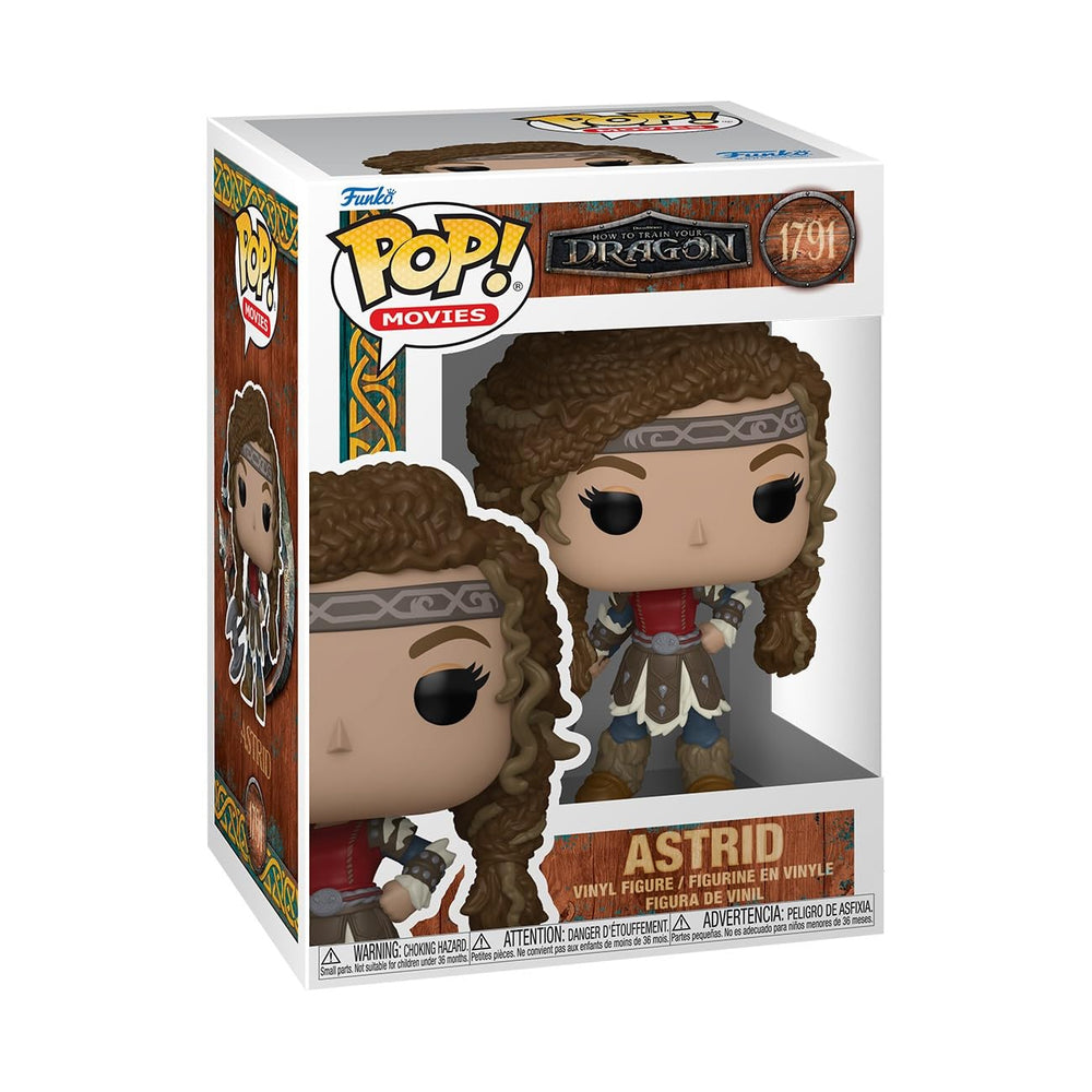 Funko Astrid Pop figure in a dynamic action pose for shelf display.