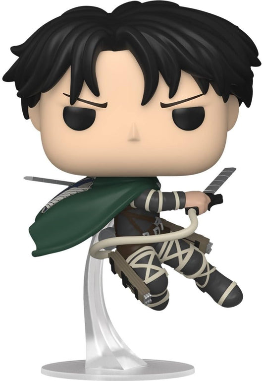 Funko Captain Levi Ackerman Pop! Vinyl figure front view, ideal for display and collection