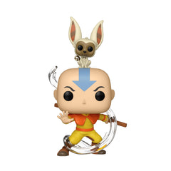 Back view showing details of Funko Avatar Aang with Momo.