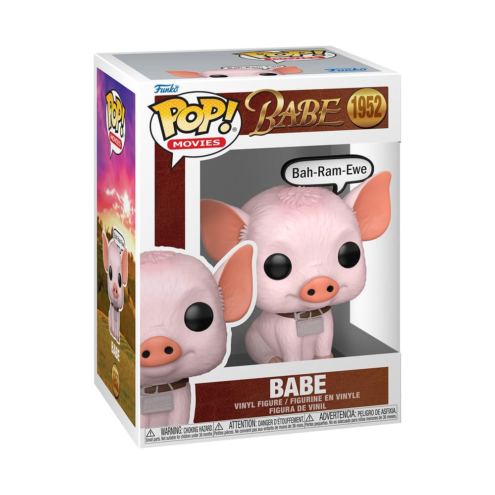 Funko Babe The Pig Pop! figure with speech bubble, ideal compact display for collectors.