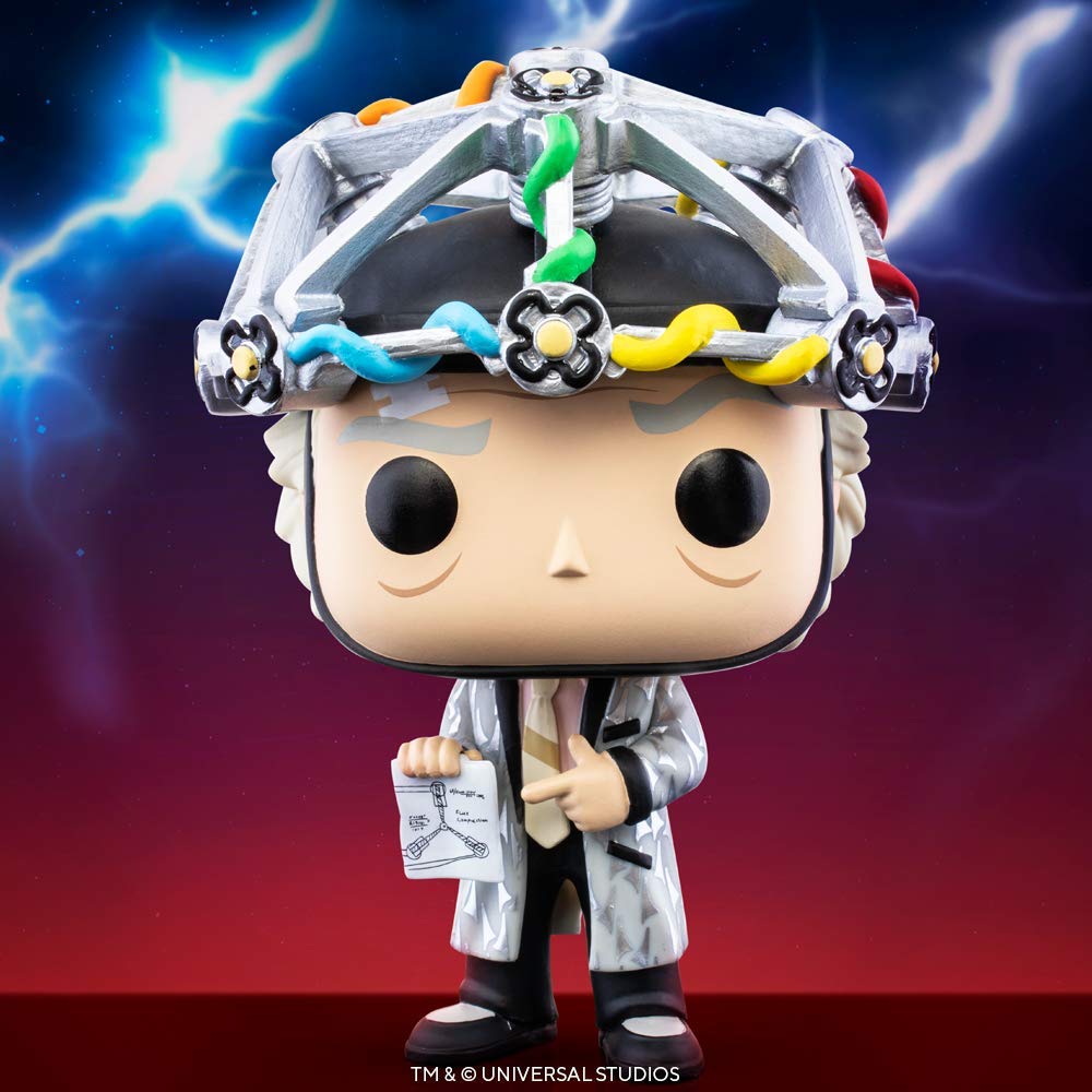 Funko Back to the Future Doc Helmet side angle for diorama setups