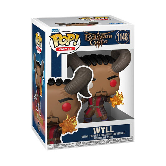 Funko Wyll figure front view for Baldur's Gate 3 collection and display.