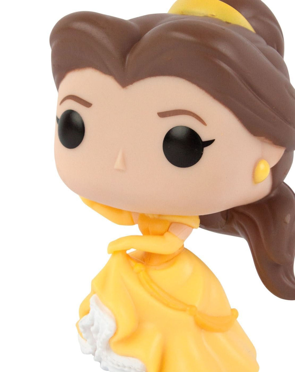 Close-up of Funko Belle POP figure for shelf display and appreciation.