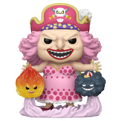 Funko Big Mom with Homies figure, side view, dynamic pose ideal for shelf display.