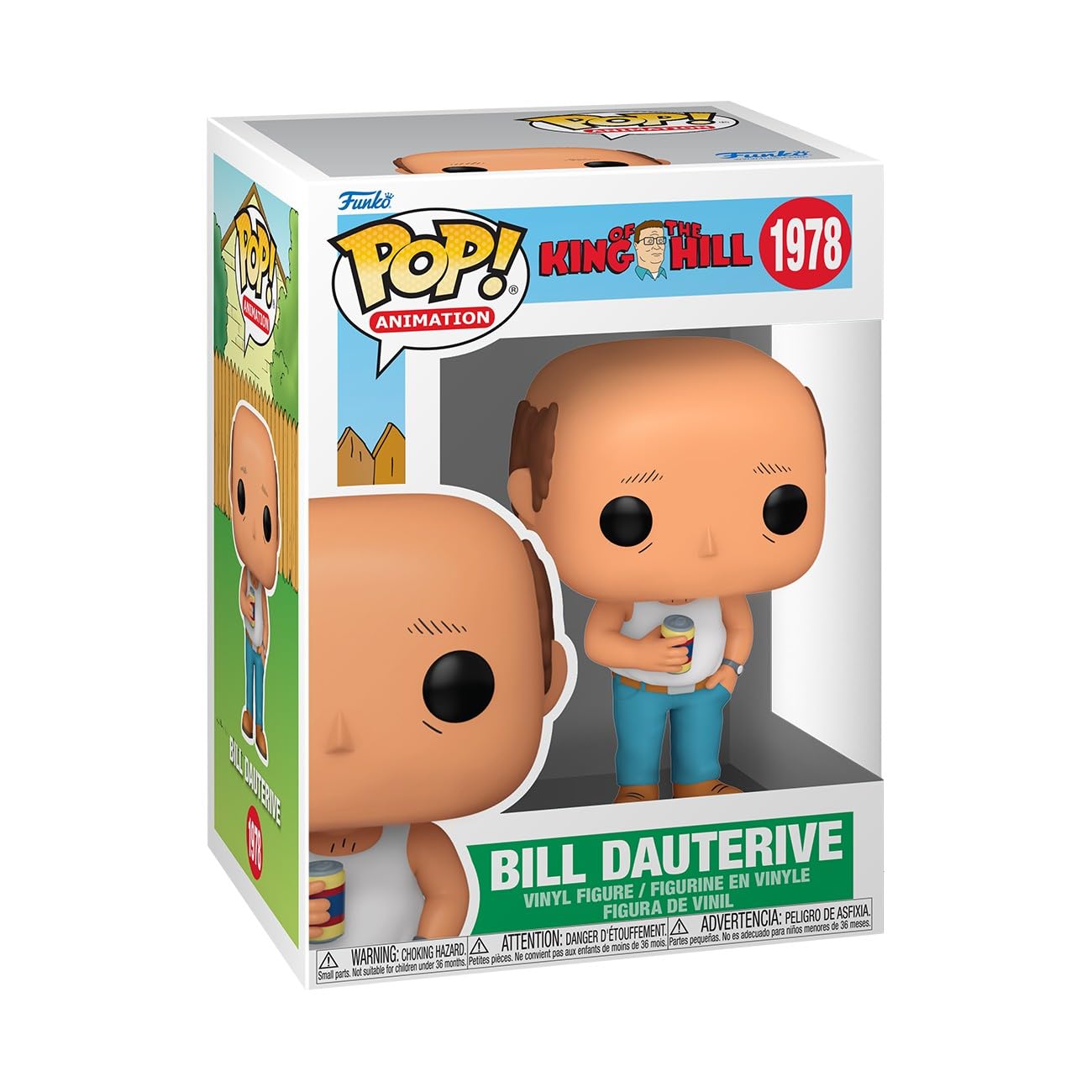 Funko Bill Dauterive vinyl figure, front view, ideal for desk display and shelf