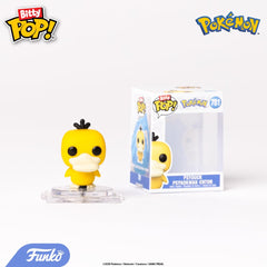 Funko Bitty Pokemon shelf display showcases the collection.