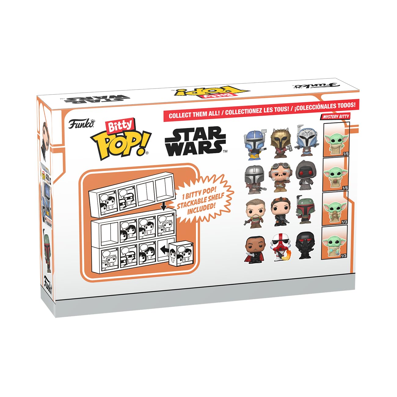 Funko Bitty Pop Bo-Katan Kryze compact figure enhances micro shelf displays.