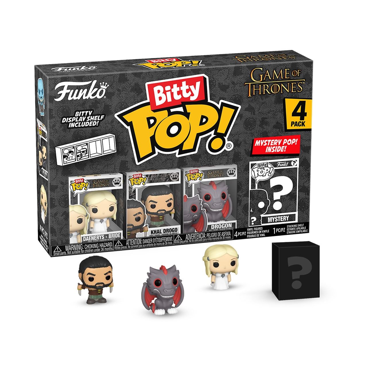 Funko Bitty Pop Daenerys Targaryen figure for compact display and collection.