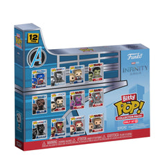 Funko Bitty Pop Captain America in acrylic base for compact shelf display
