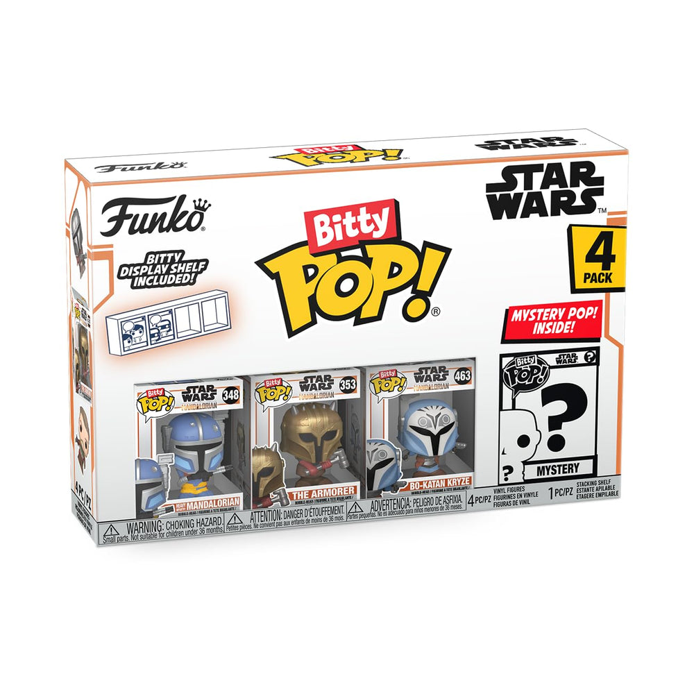 Funko Bitty Pop packaging protects figures during transit and storage.