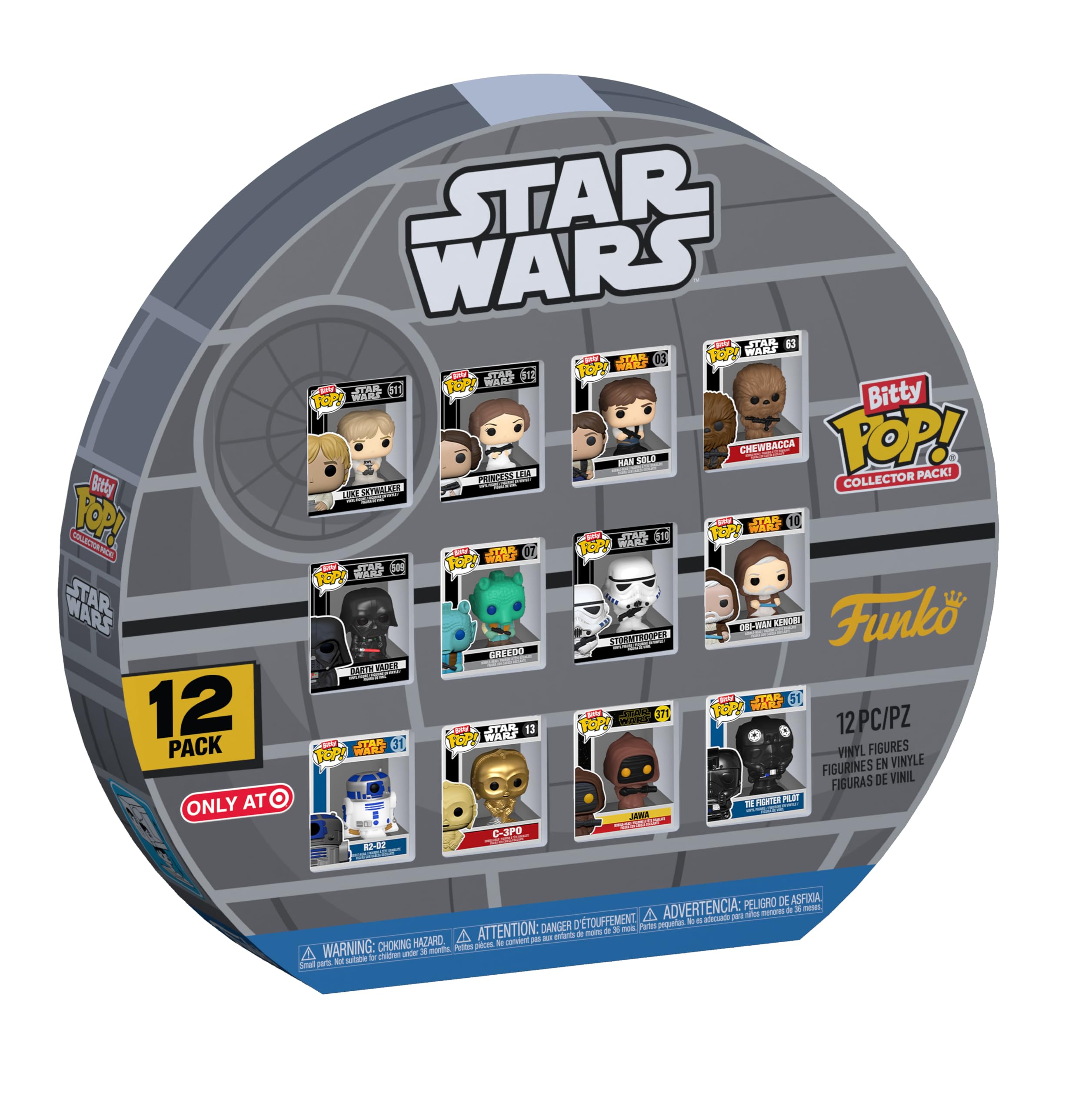 Funko Bitty Pop! Luke Skywalker figure for shelf display and gifting.