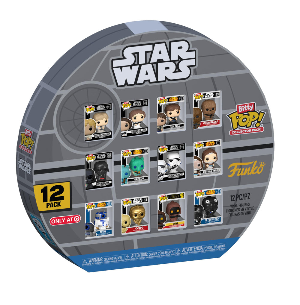 Funko Bitty Pop! Luke Skywalker figure for shelf display and gifting.