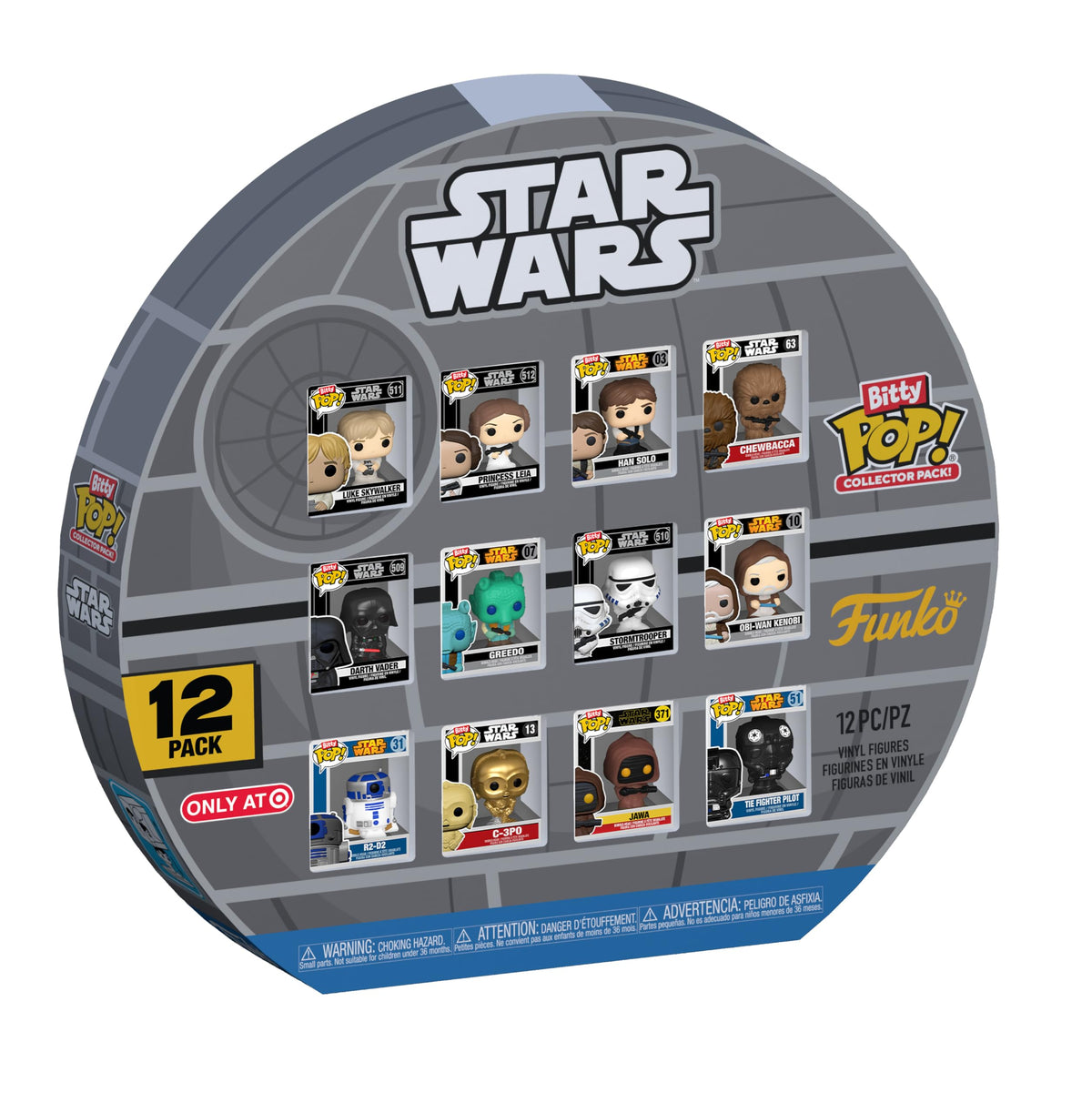 Funko Bitty Pop! Luke Skywalker figure for shelf display and gifting.