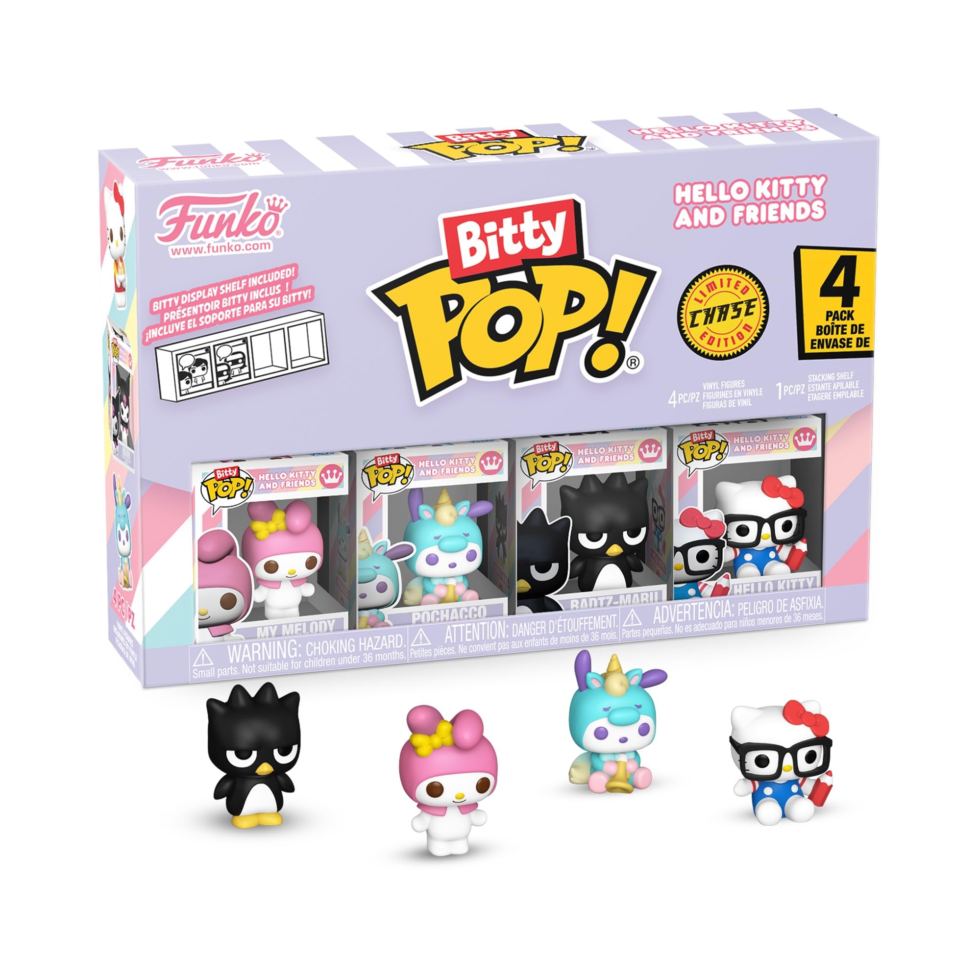 Funko Bitty Sanrio My Melody figure with tiny, detailed design for display shelves.