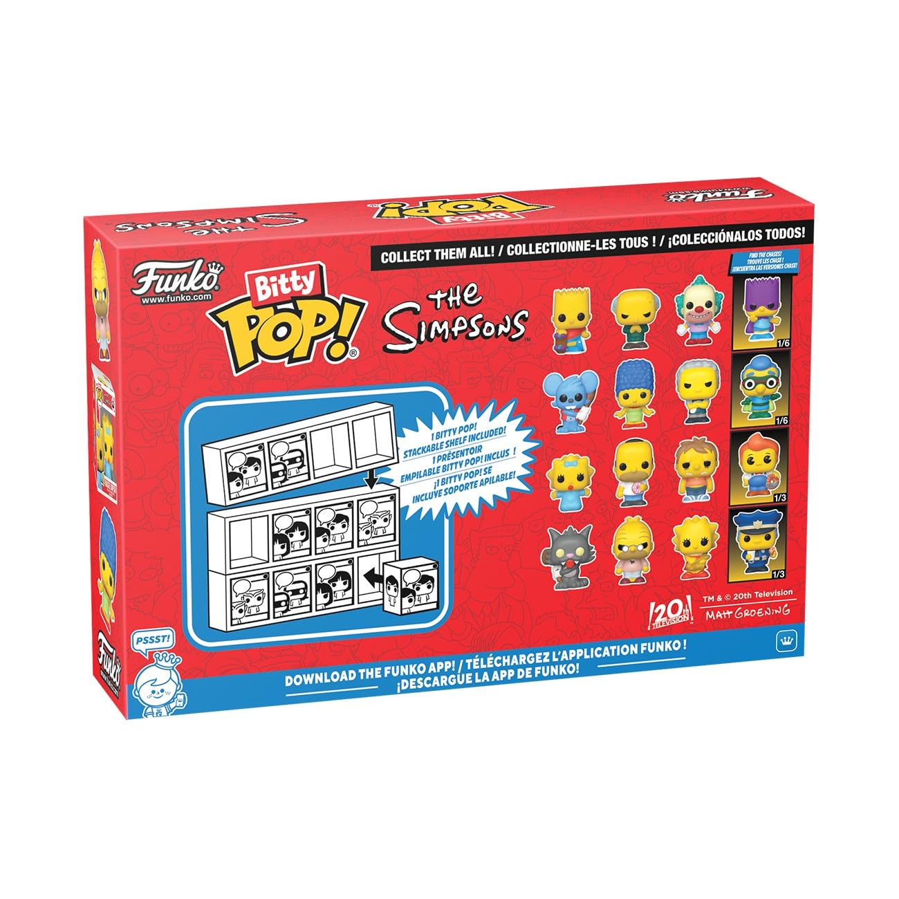 Funko Bitty Simpsons Lisa Simpson mini figure on shelf
