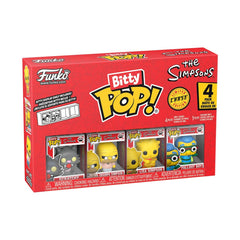 Funko Bitty Simpsons Scratchy on display with a display case