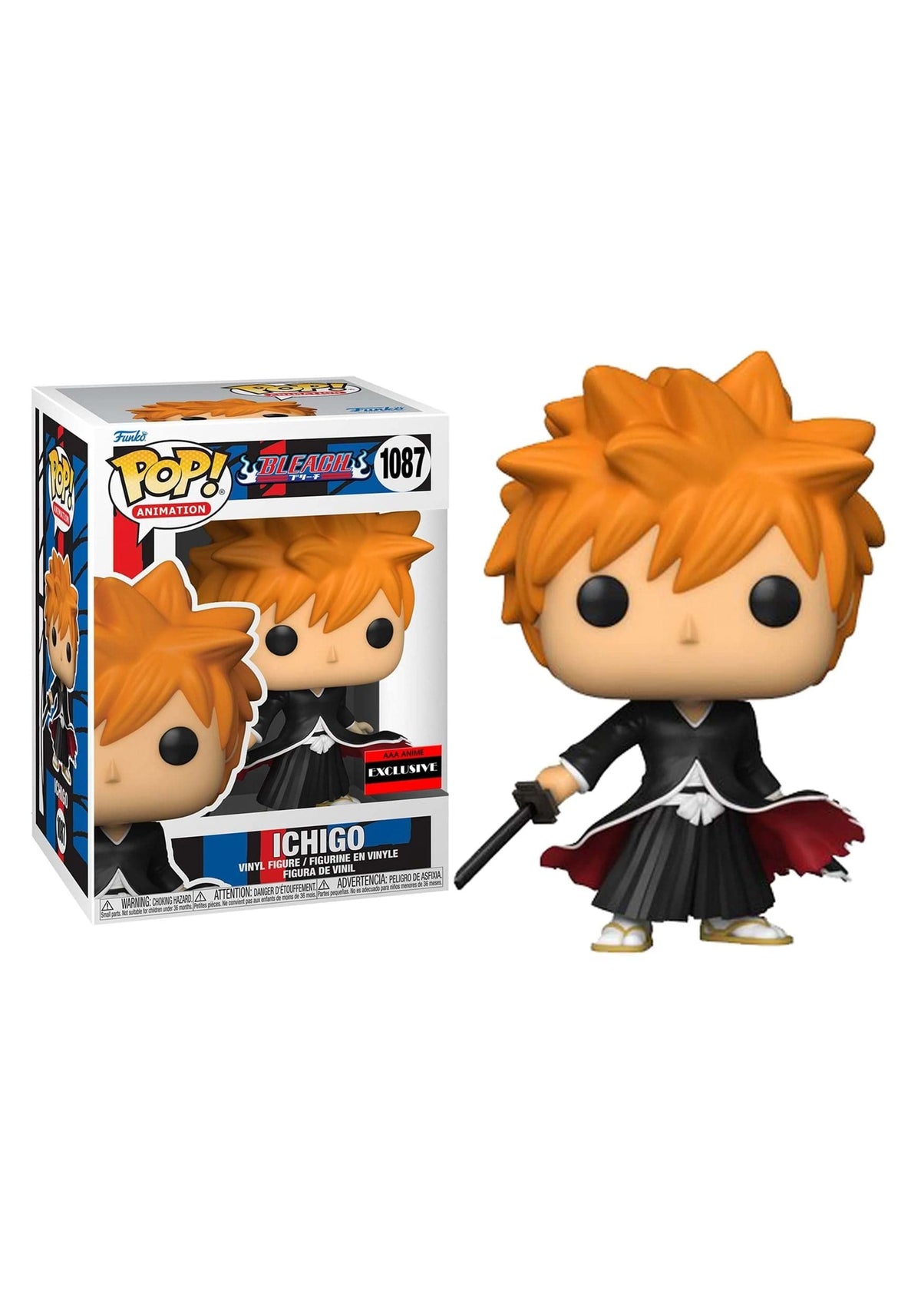 Funko Bleach Ichigo Bankai Tensa Zangetsu front hero shot for shelf display