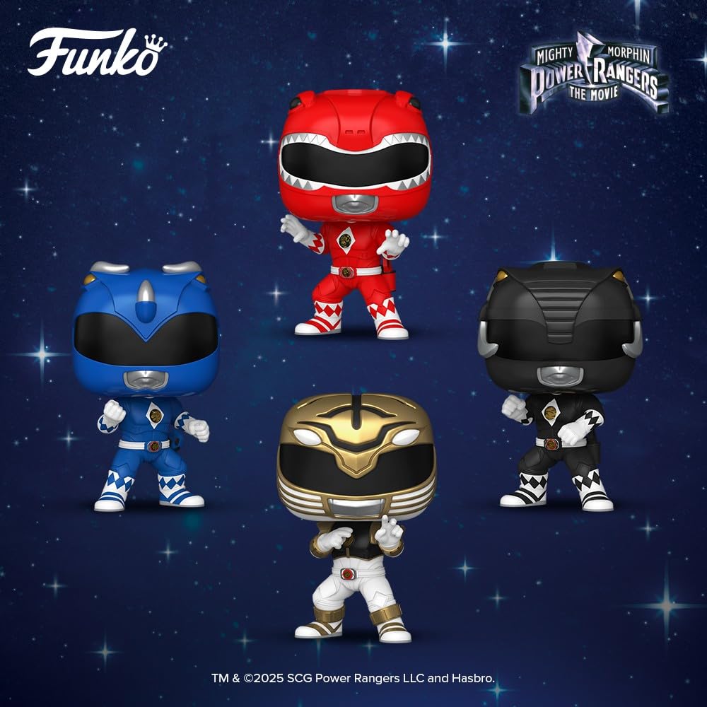 Funko Blue Ranger Movie head sculpt captures iconic details for display.