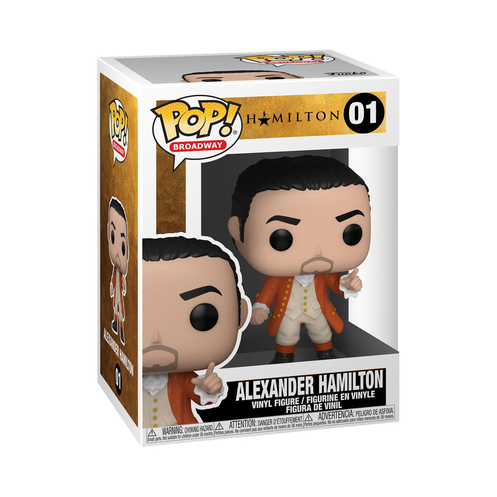Funko Pop Broadway Hamilton Alexander Hamilton figure in vibrant multicolor design for display