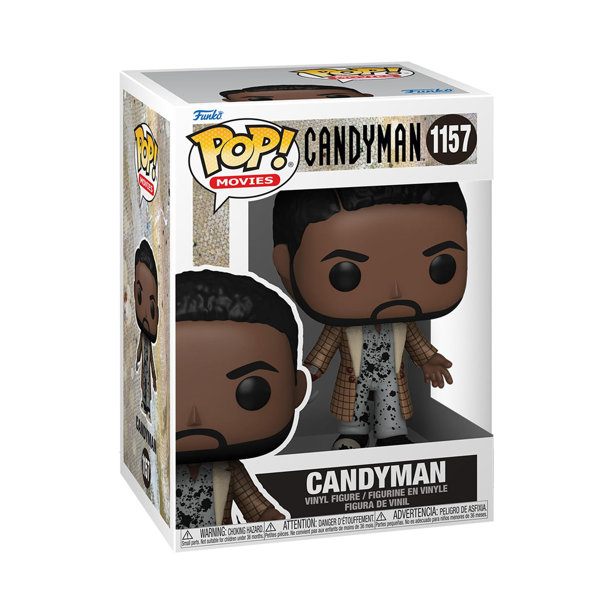 Funko Candyman Pop figure front view for display shelves
