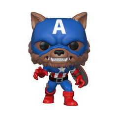 Funko Capwolf vinyl figure, about 4 inches tall, perfect desk companion.