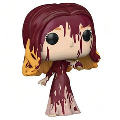 Funko Carrie Pop in-hand image emphasizes compact 3.73-inch scale.