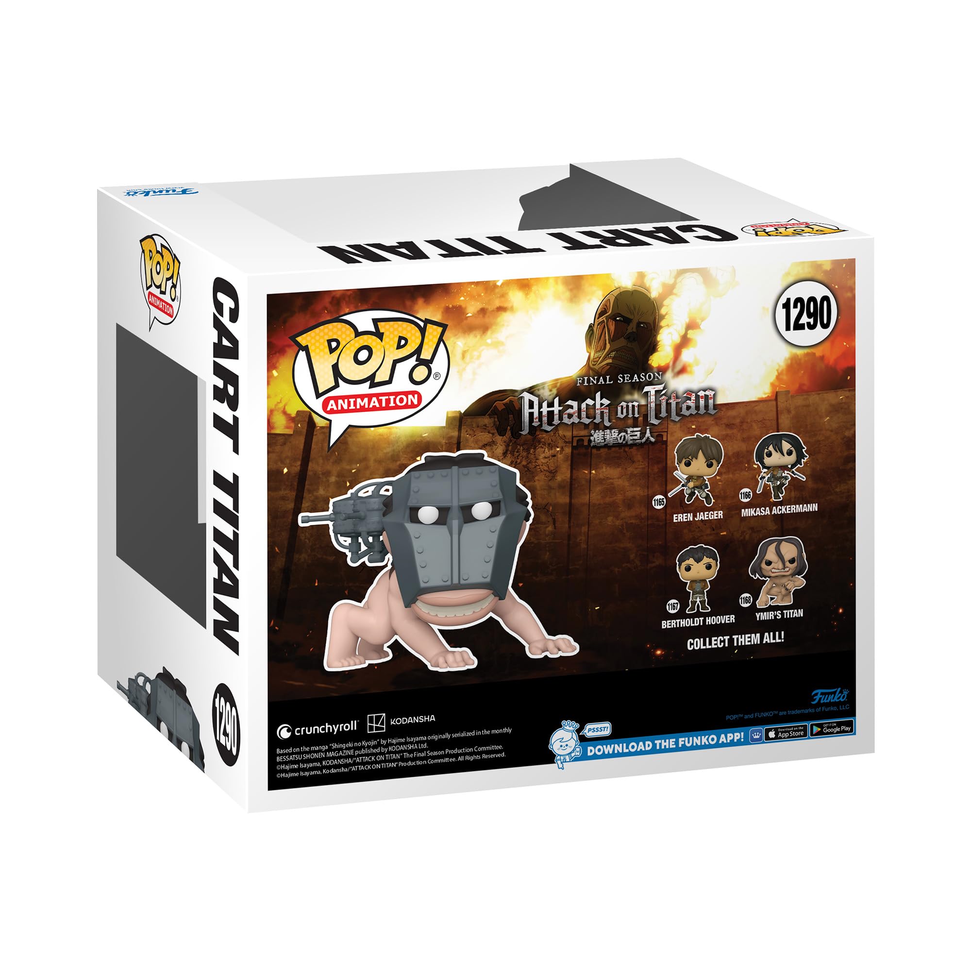 Funko Cart Titan back view reveals silhouette details on shelves.