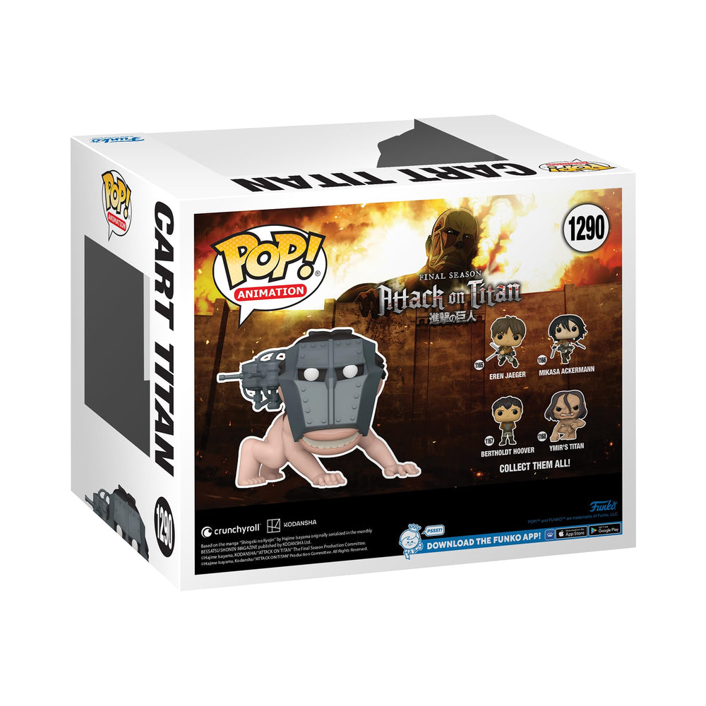Funko Cart Titan back view reveals silhouette details on shelves.