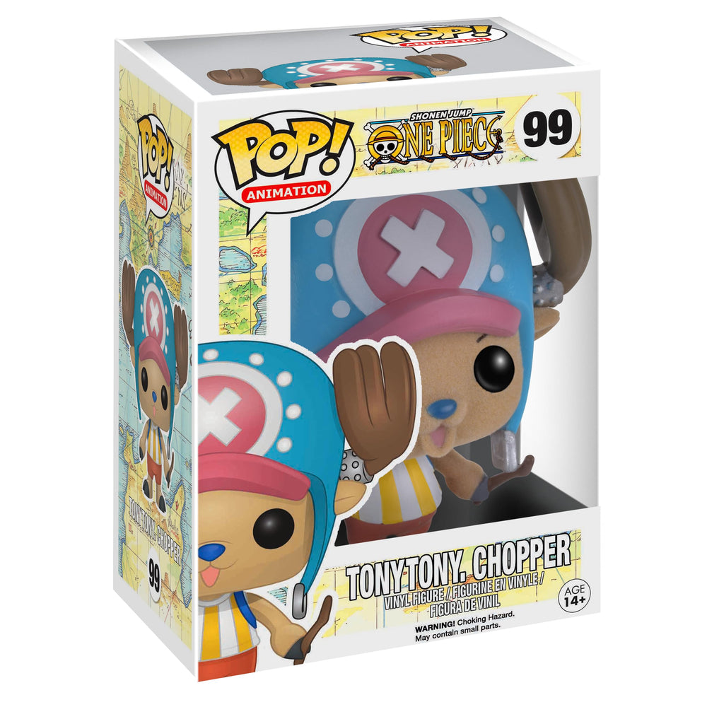 Funko Pop Tony Tony Chopper flocked figure front view ideal for desk display