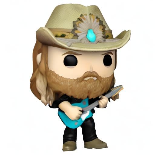 Funko Pop! Rocks Chris Stapleton close-up eyes conveys character detail.