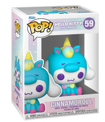 Funko Cinnamoroll unicorn charm side view, great desk buddy for fans.