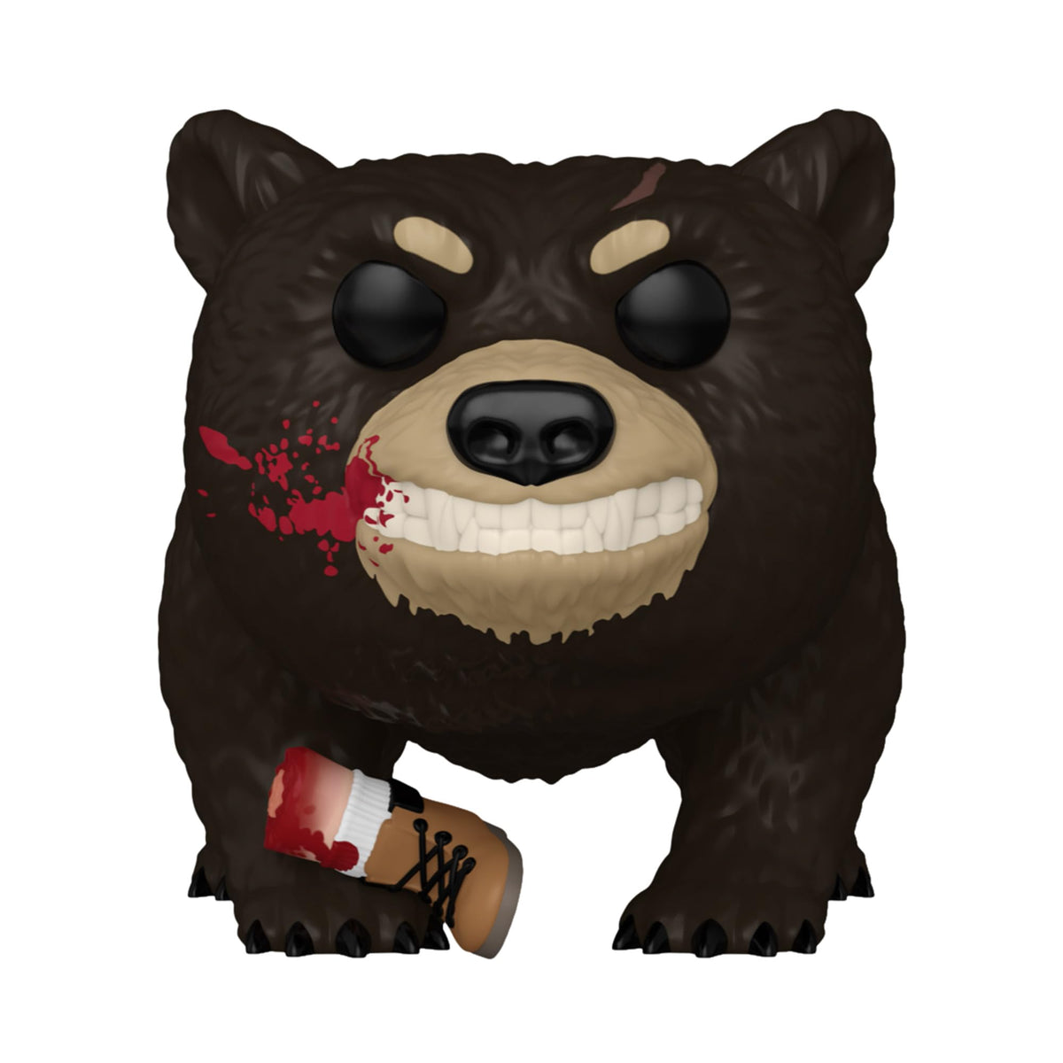 Funko Cocaine Bear bear with leg bloody figure ideal for display and horror fans.