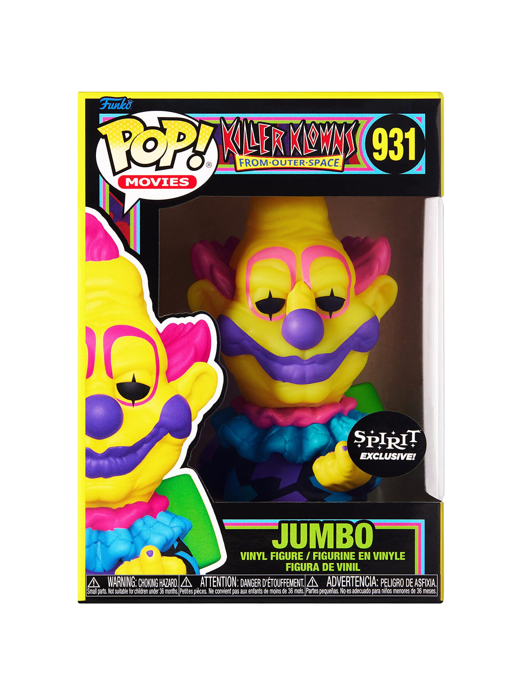 Funko jumbo size stands out on shelves for conversation-worthy display.