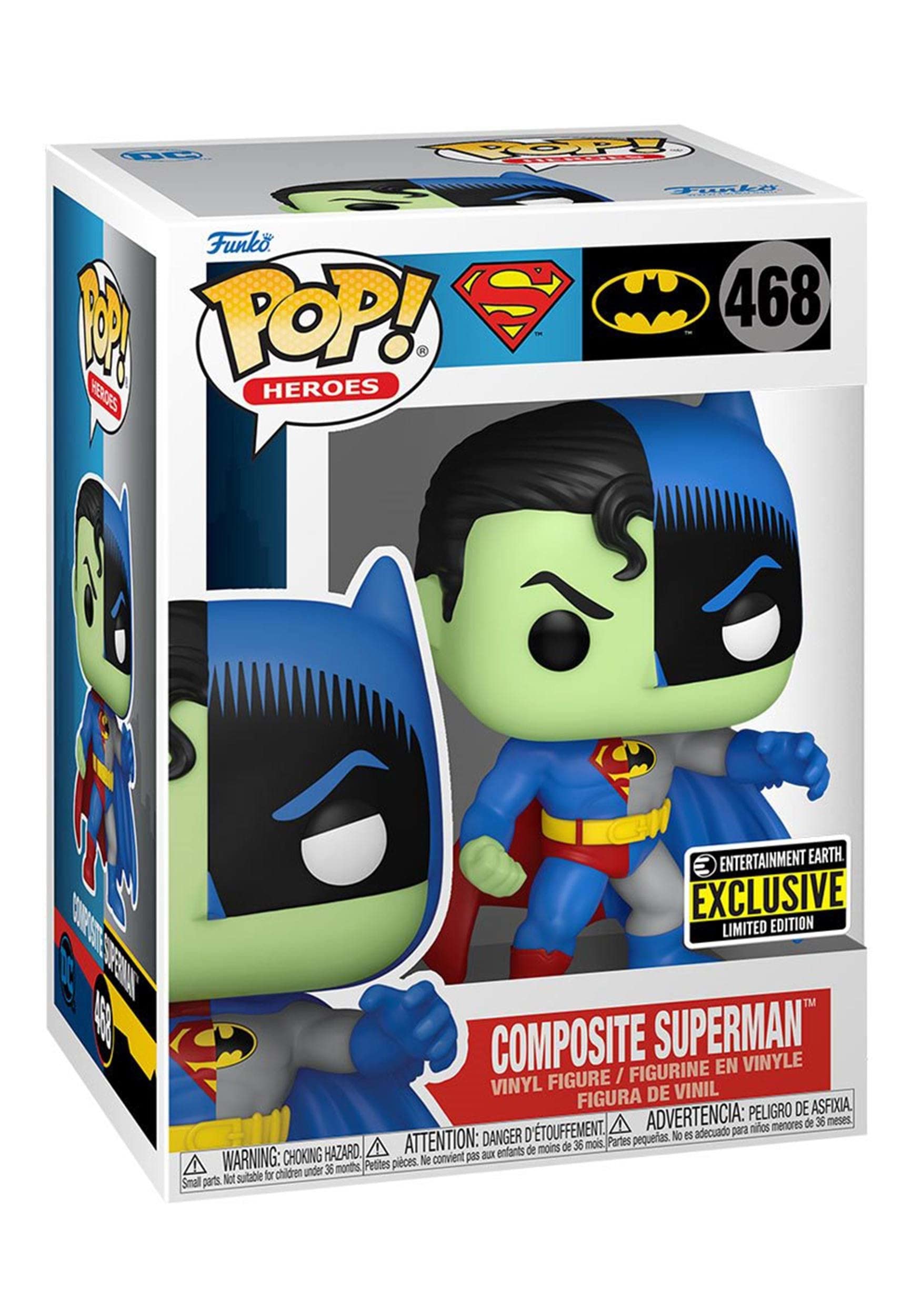 Funko DC Comics Composite Superman figure in dynamic pose, perfect for display and gifting.