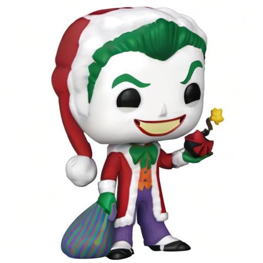 Display-ready Joker Santa vinyl figure to elevate your shelf decor.