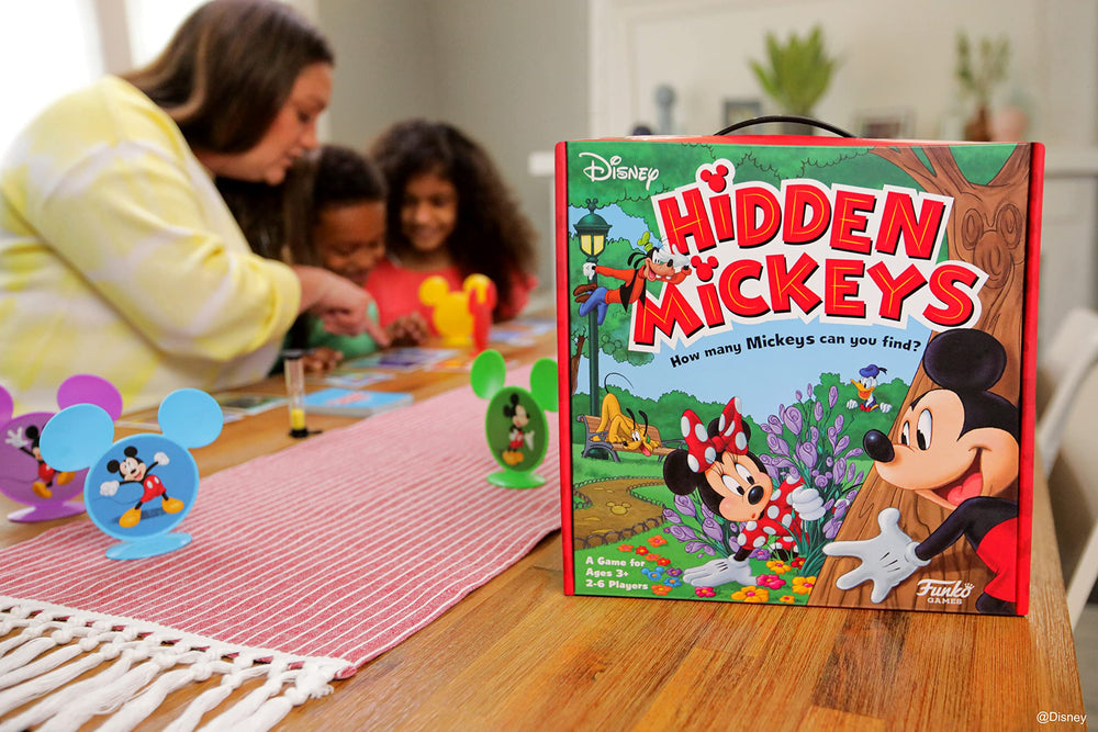 Funko Disney Hidden Mickeys Game Pluto and Chip in a cheerful moment.