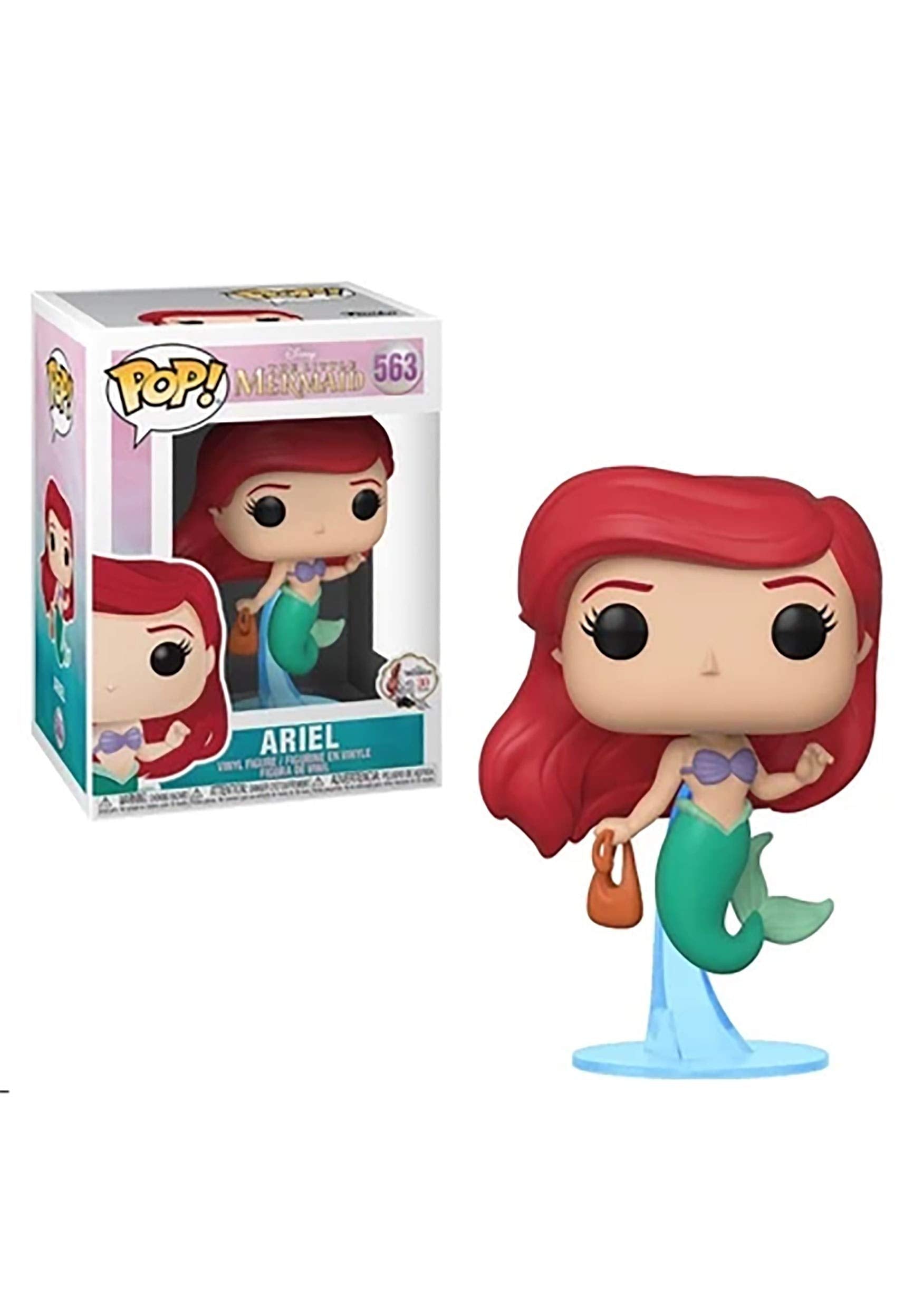 Funko Pop! Disney Ariel with bag vinyl figure for display and collection