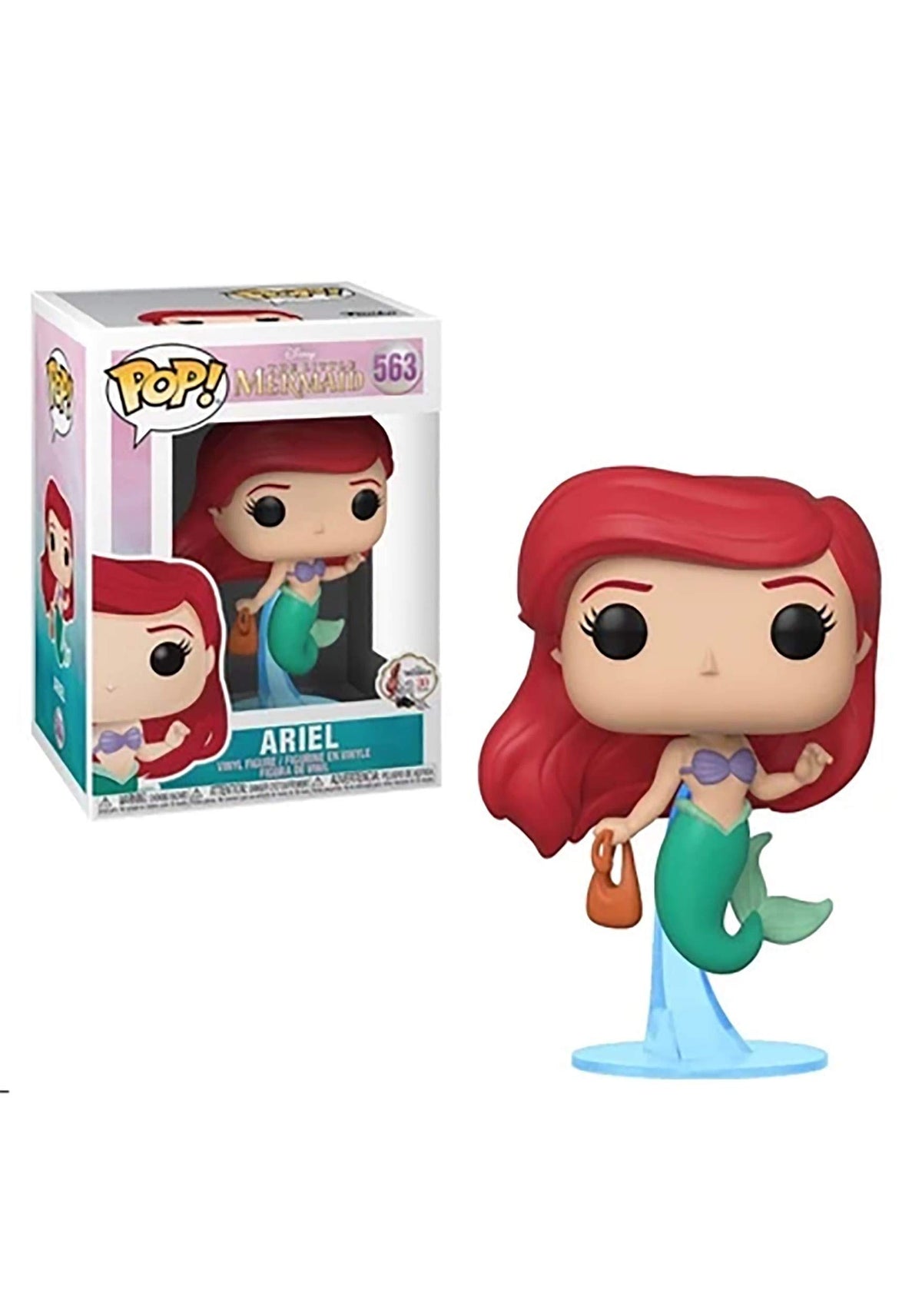 Funko Pop! Disney Ariel with bag vinyl figure for display and collection