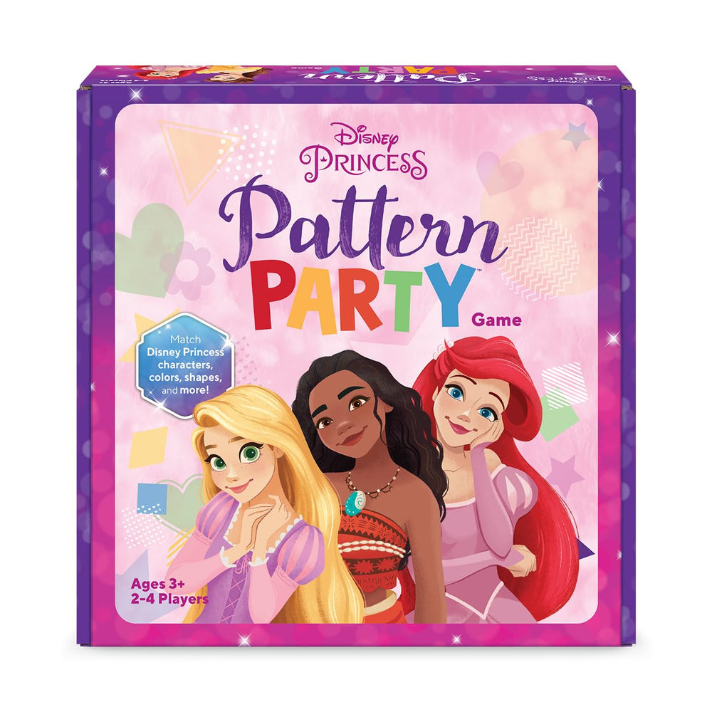 FUNKO GAMES Disney Princess Pattern Game spinner in action boosts color recognition.