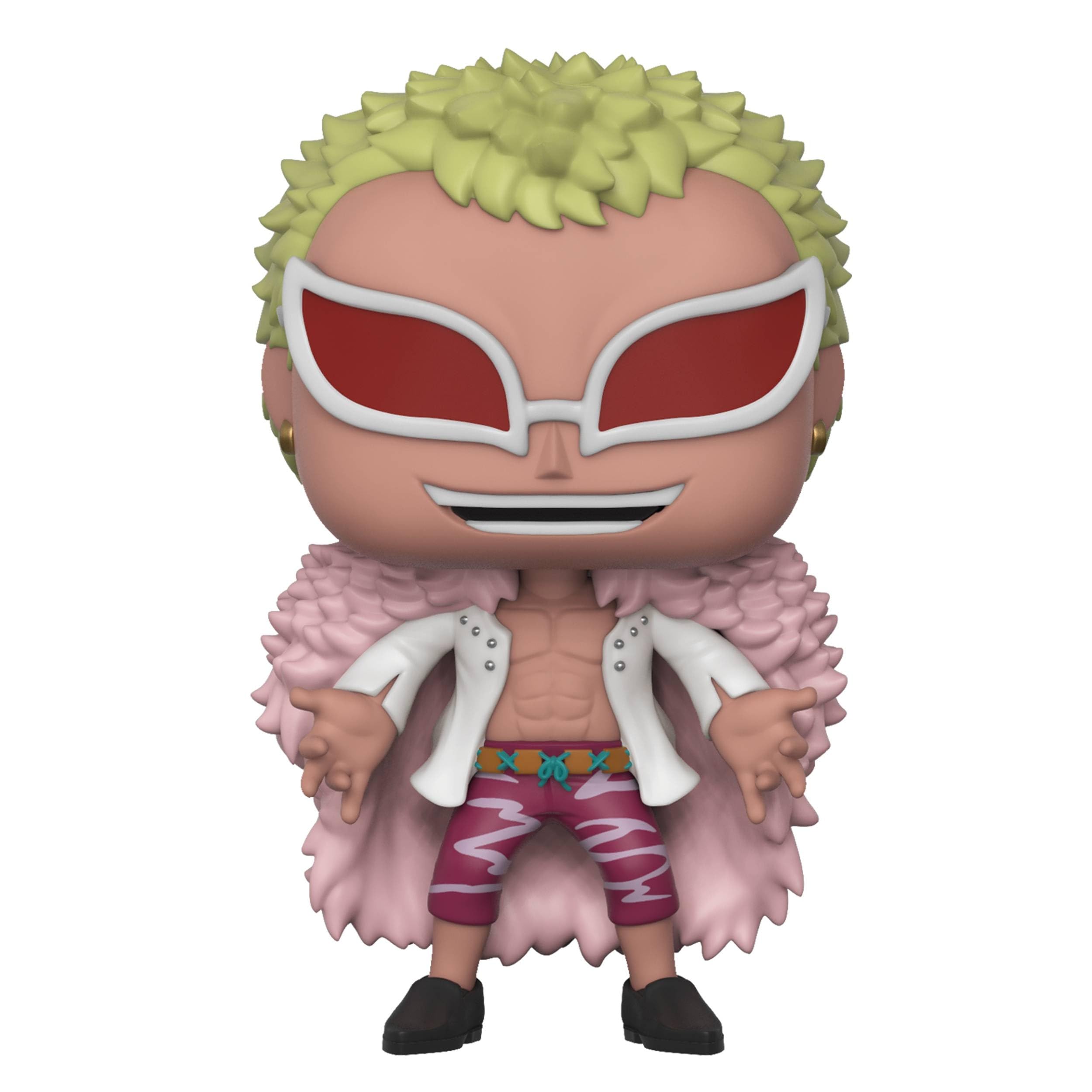 Dynamic pose of Funko Doflamingo Pop for collectors