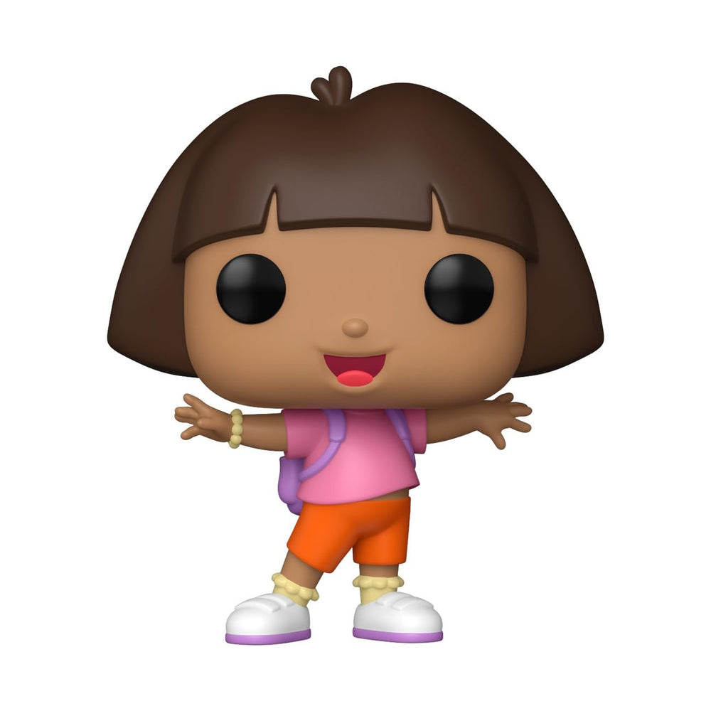 Funko Dora Explorer collectible figure side view highlighting compact 3.75-inch size.