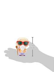 Funko Dragon Ball Z collection display box showcases Master Roshi with other figures.
