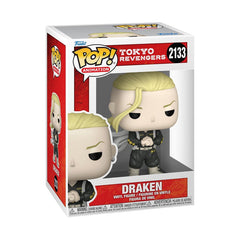 Funko Draken Tokyo Revengers pop figure front view, perfect for display and collection.