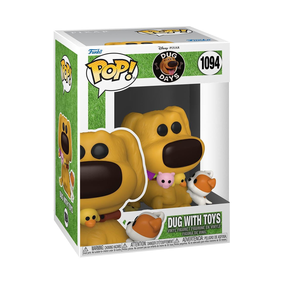 Funko Pop! Disney Dug Days with Toys front view for display on your shelf.