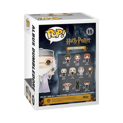 Display-ready 3.75-inch Funko Dumbledore Pop on a stand.