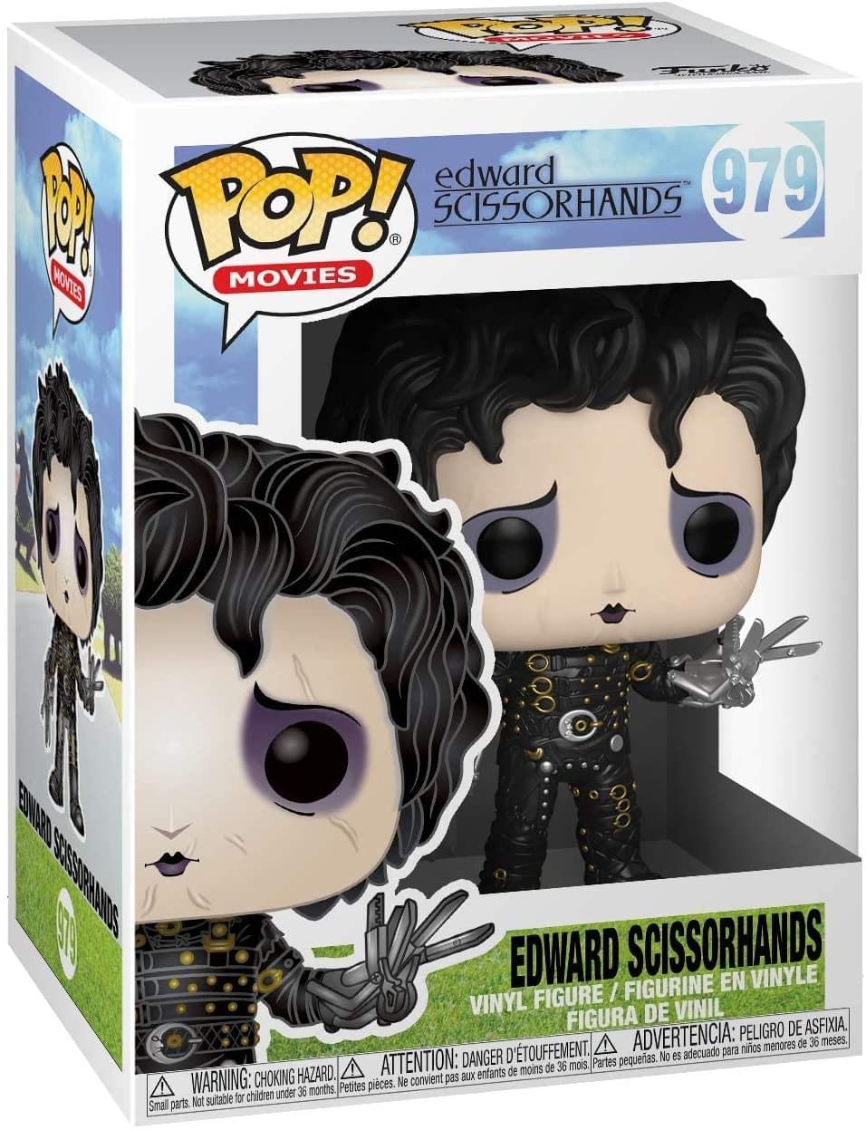 Funko Edward Scissorhands Pop! figure front view highlighting colorful styling.