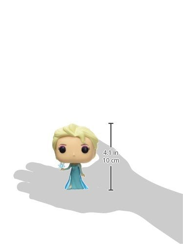 Close-up of Funko Elsa POP! figure face detail highlighting iconic features.