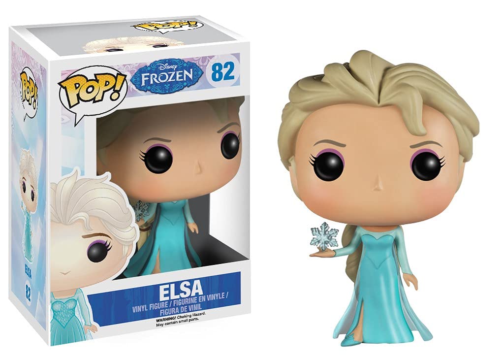 Funko Elsa POP! figure standing for shelf display and fan collection.